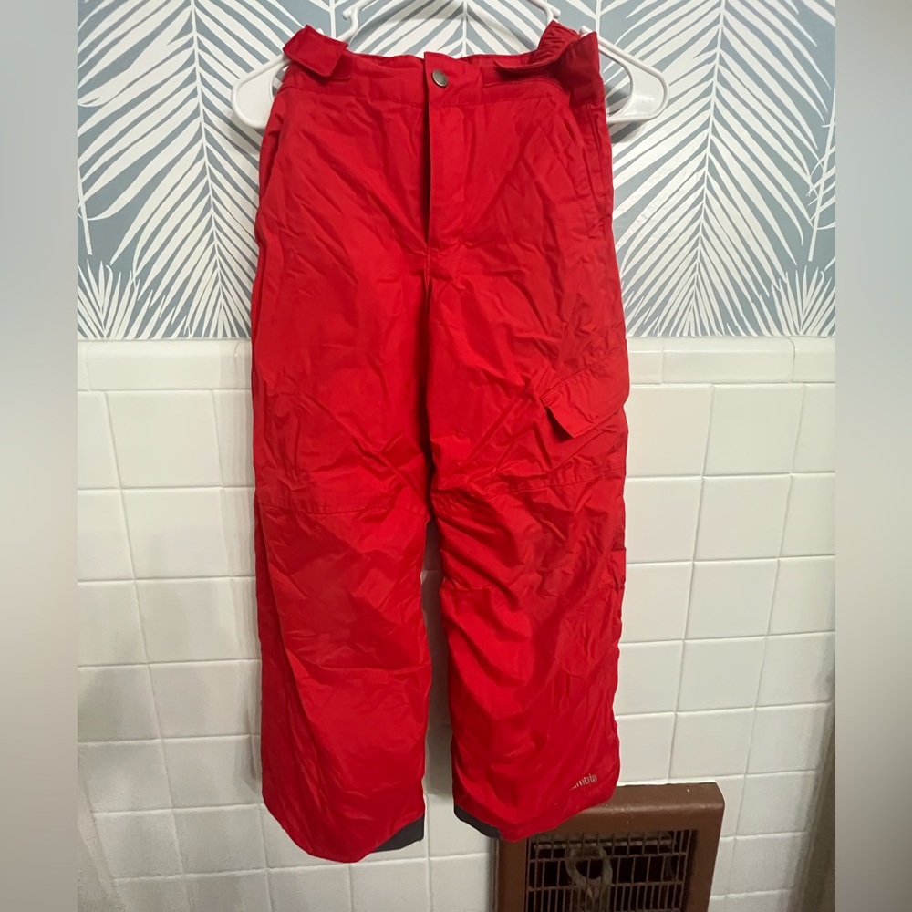 Columbia kids snow pants, size s, 8
